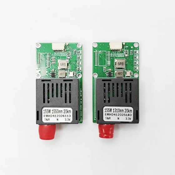 Original DC5.5-26V Sky/Ground TTL Optical Transceiver Module 1-channel Video TTL Optical Transceiver Machine to Fiber Optic